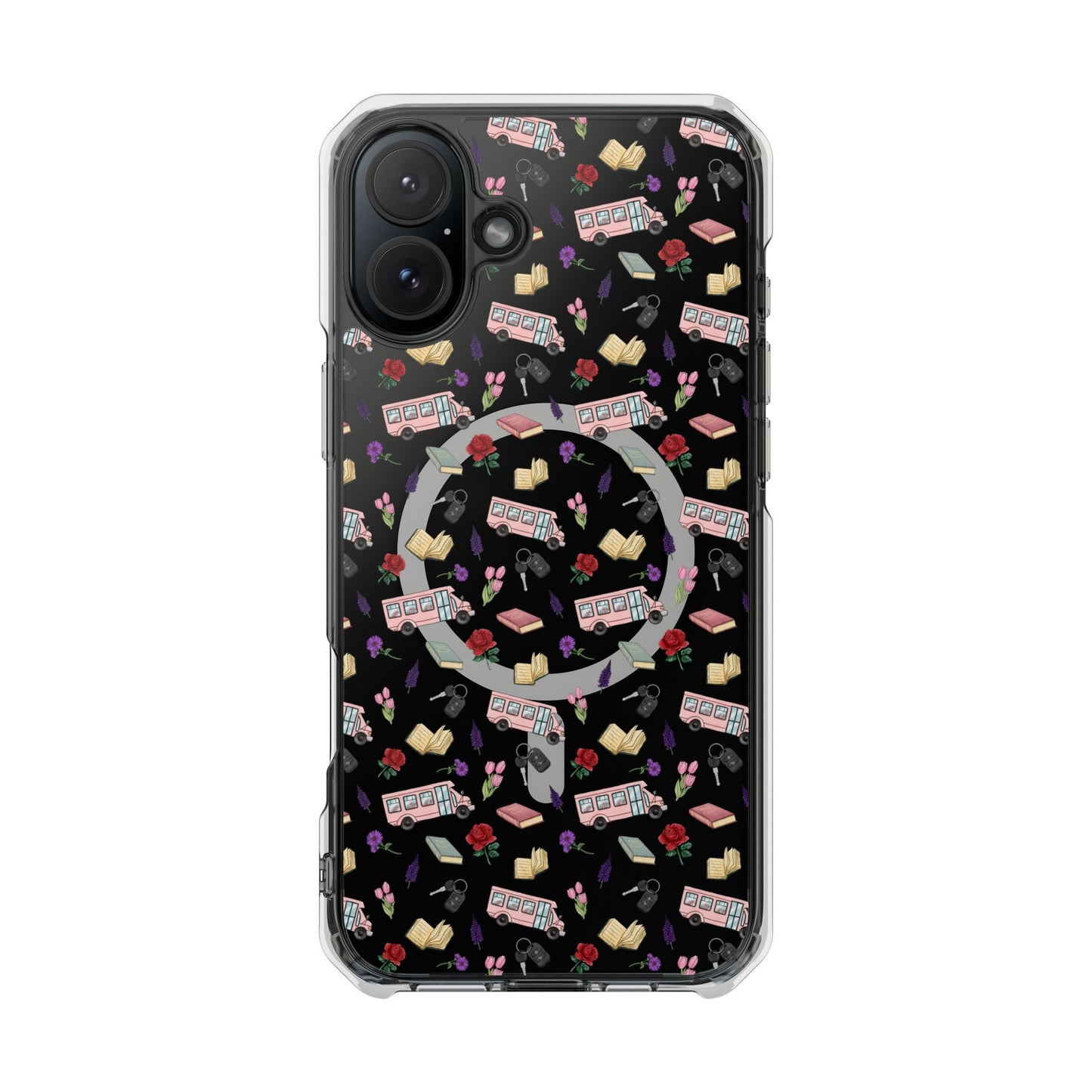 The Enchanted Bookmobile Doodle MagSafe Clear Impact Phone Case