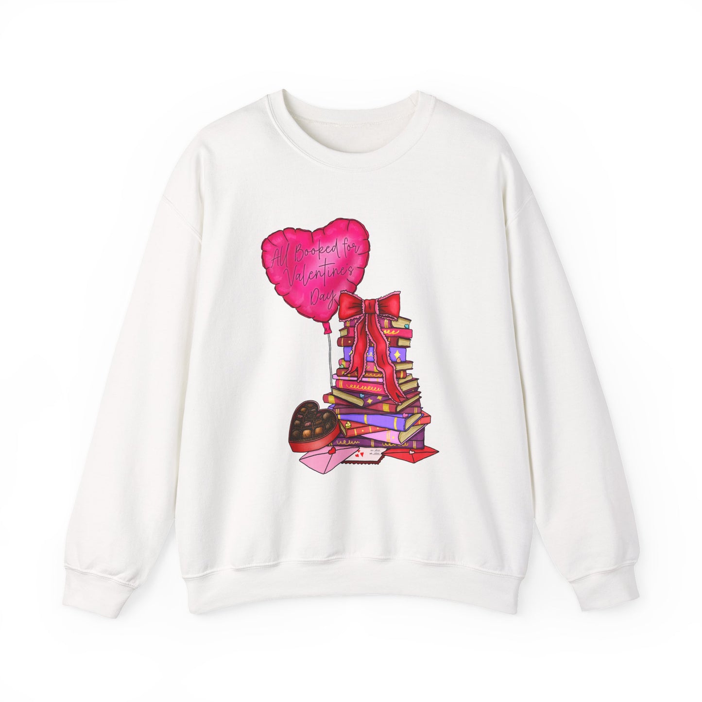 All Booked for Valentine's Crewneck Sweatshirt