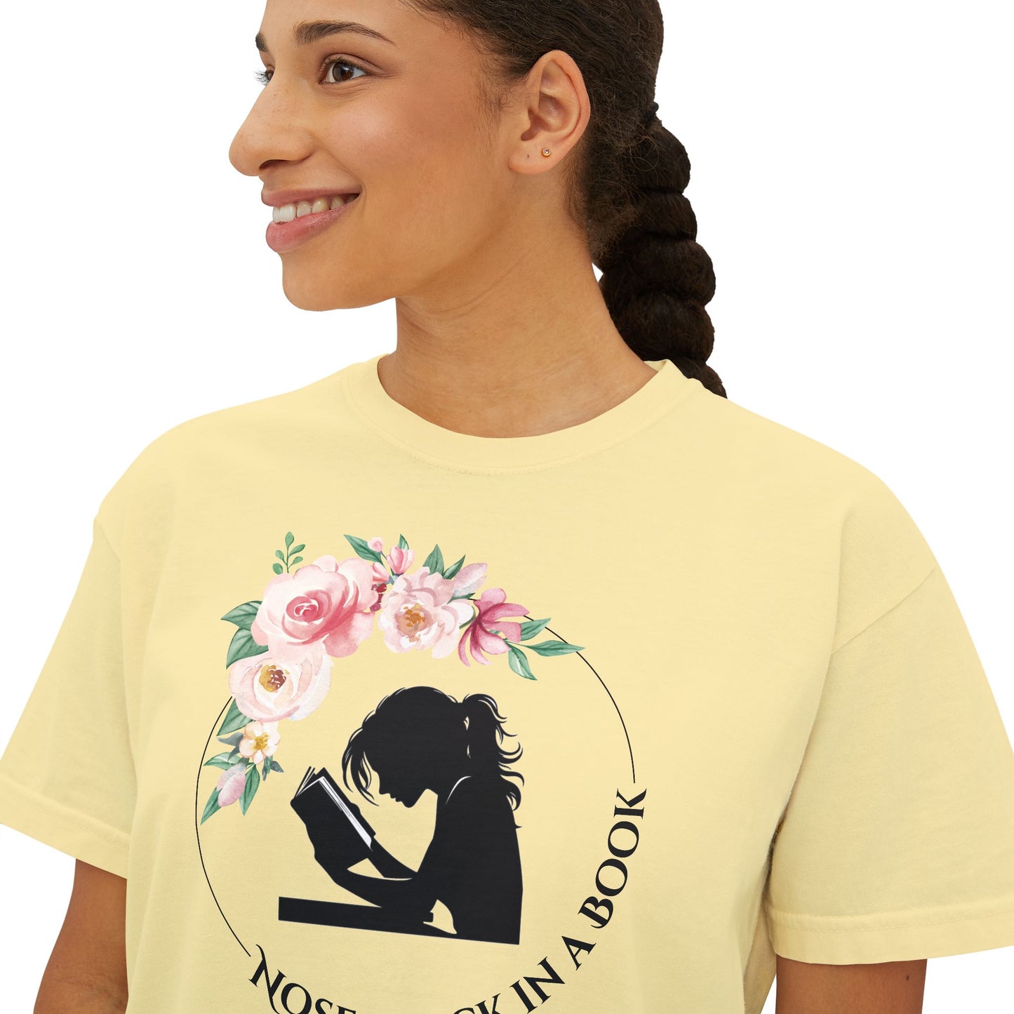 Nose Stuck in a Book Women's Crop Top