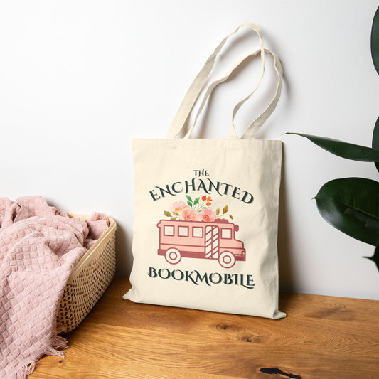 The Enchanted Bookmobile Cotton Canvas Tote Bag