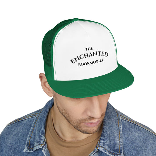 Enchanted Bookmobile Trucker Cap (Black Embroidery)