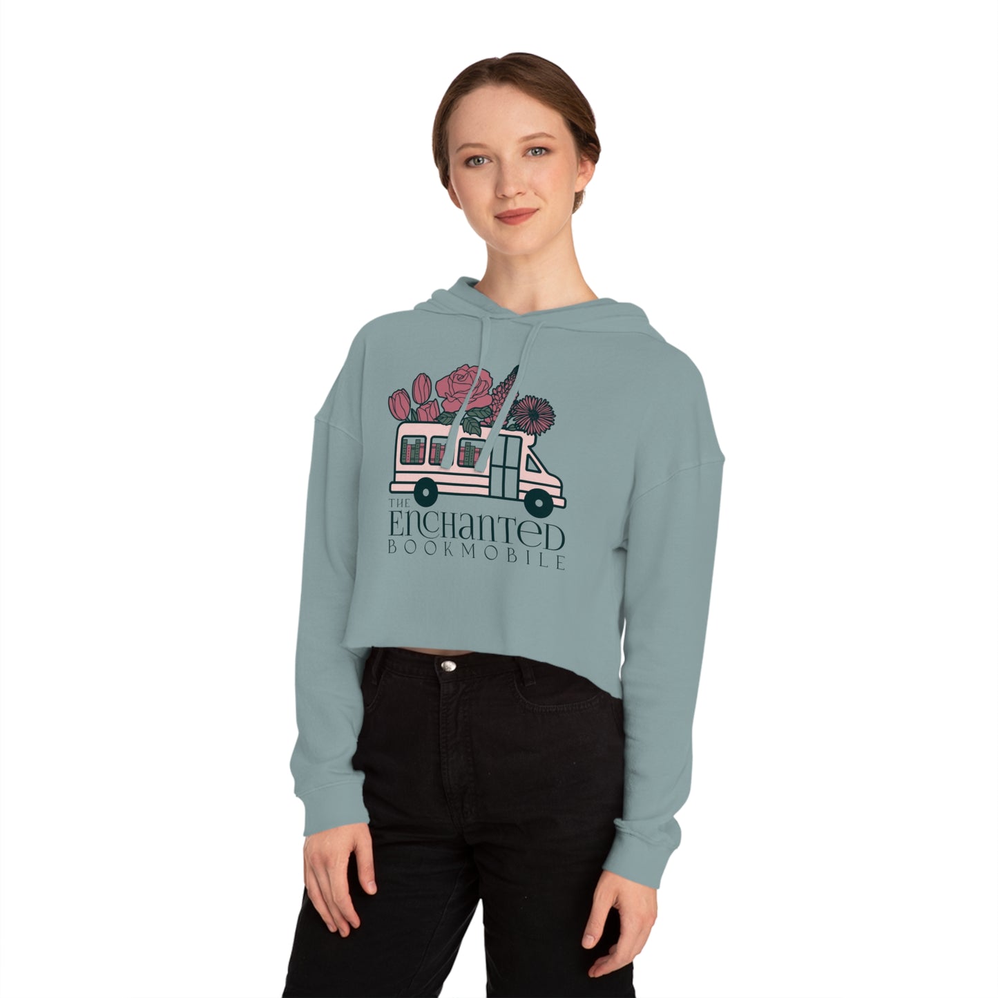 Enchanted Bookmobile Cropped Hoodie