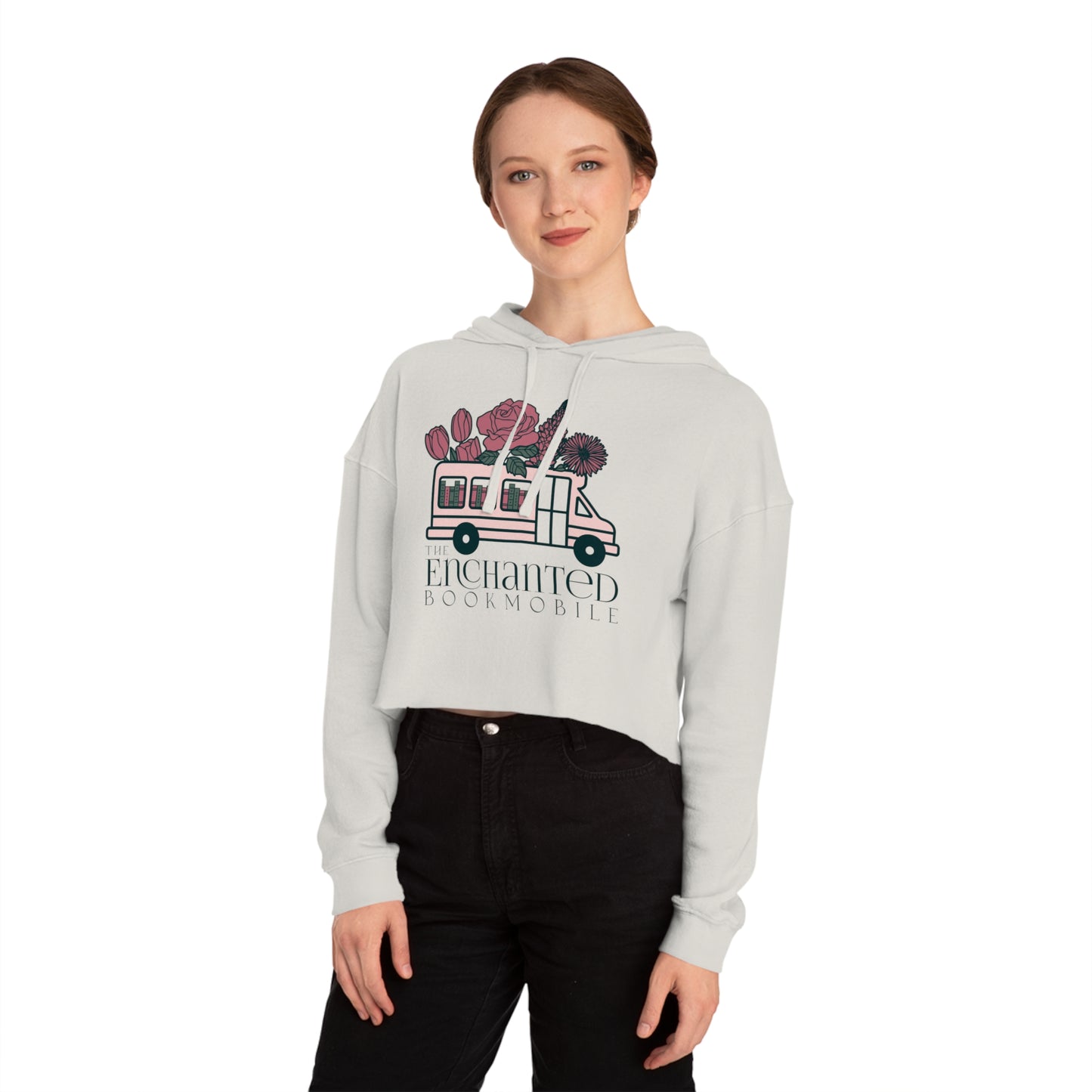 Enchanted Bookmobile Cropped Hoodie