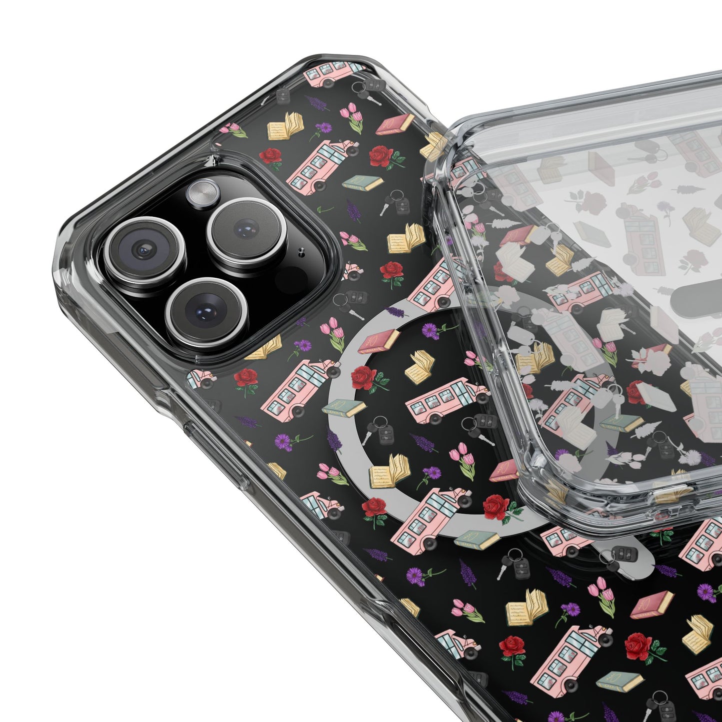 The Enchanted Bookmobile Doodle MagSafe Clear Impact Phone Case