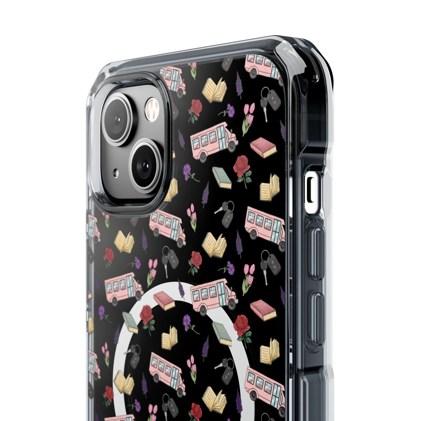 The Enchanted Bookmobile Doodle MagSafe Clear Impact Phone Case