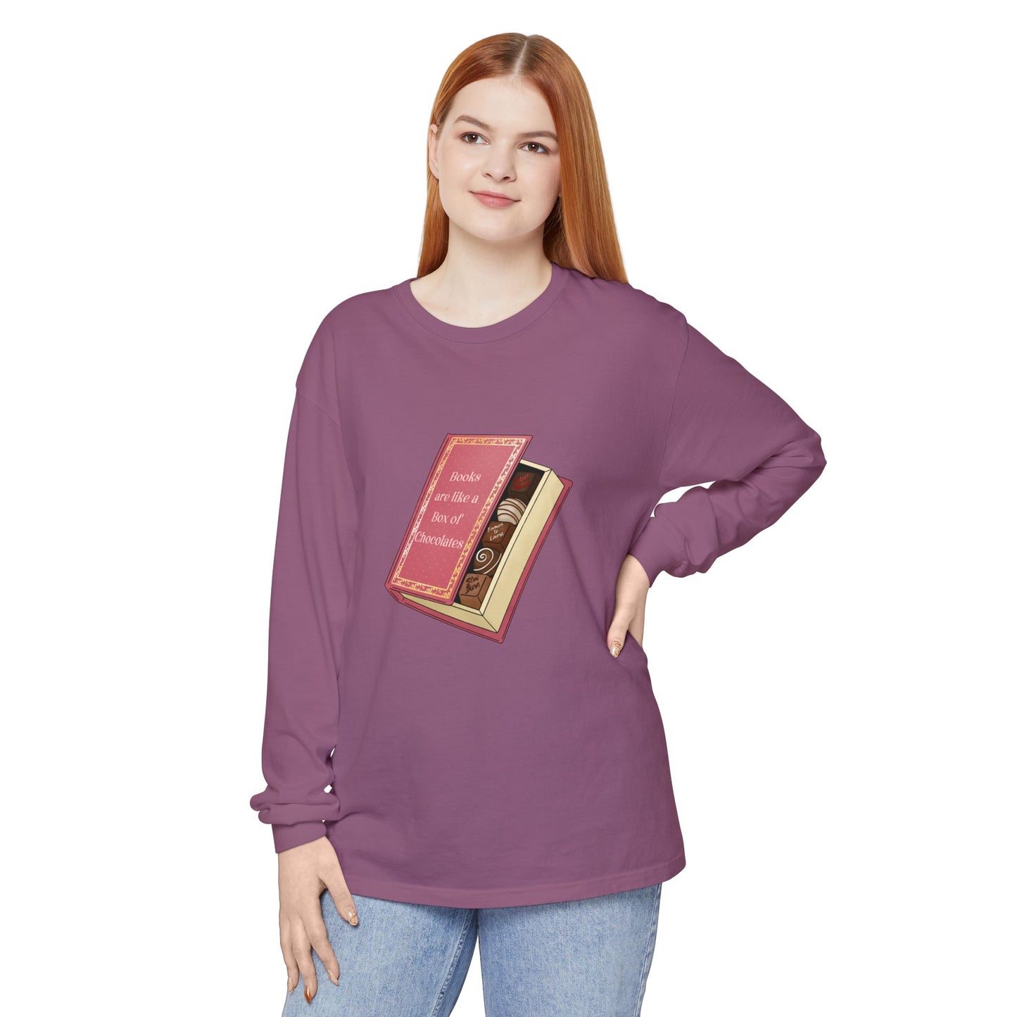 Books are like a box of chocolates Long Sleeve Tee