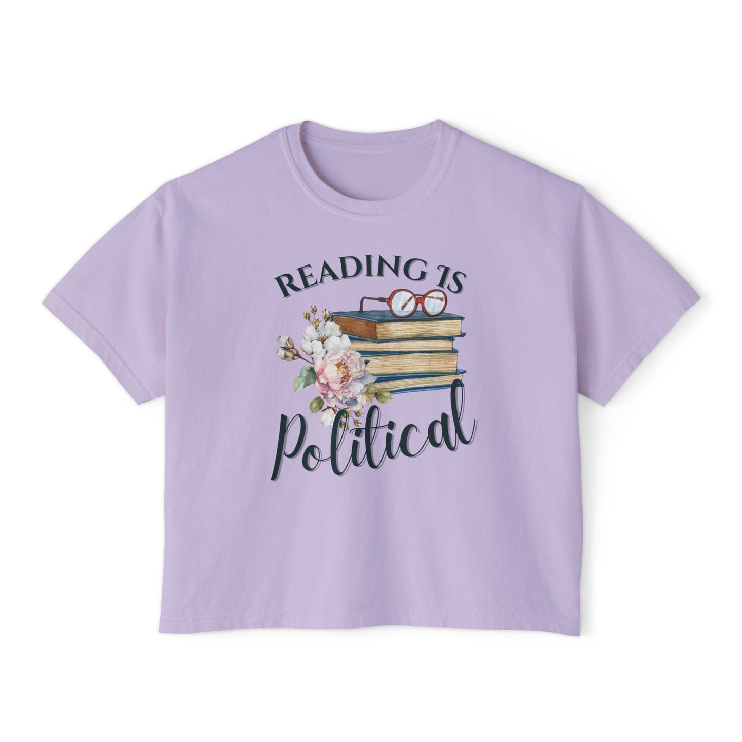 Reading is political Women's Crop Top