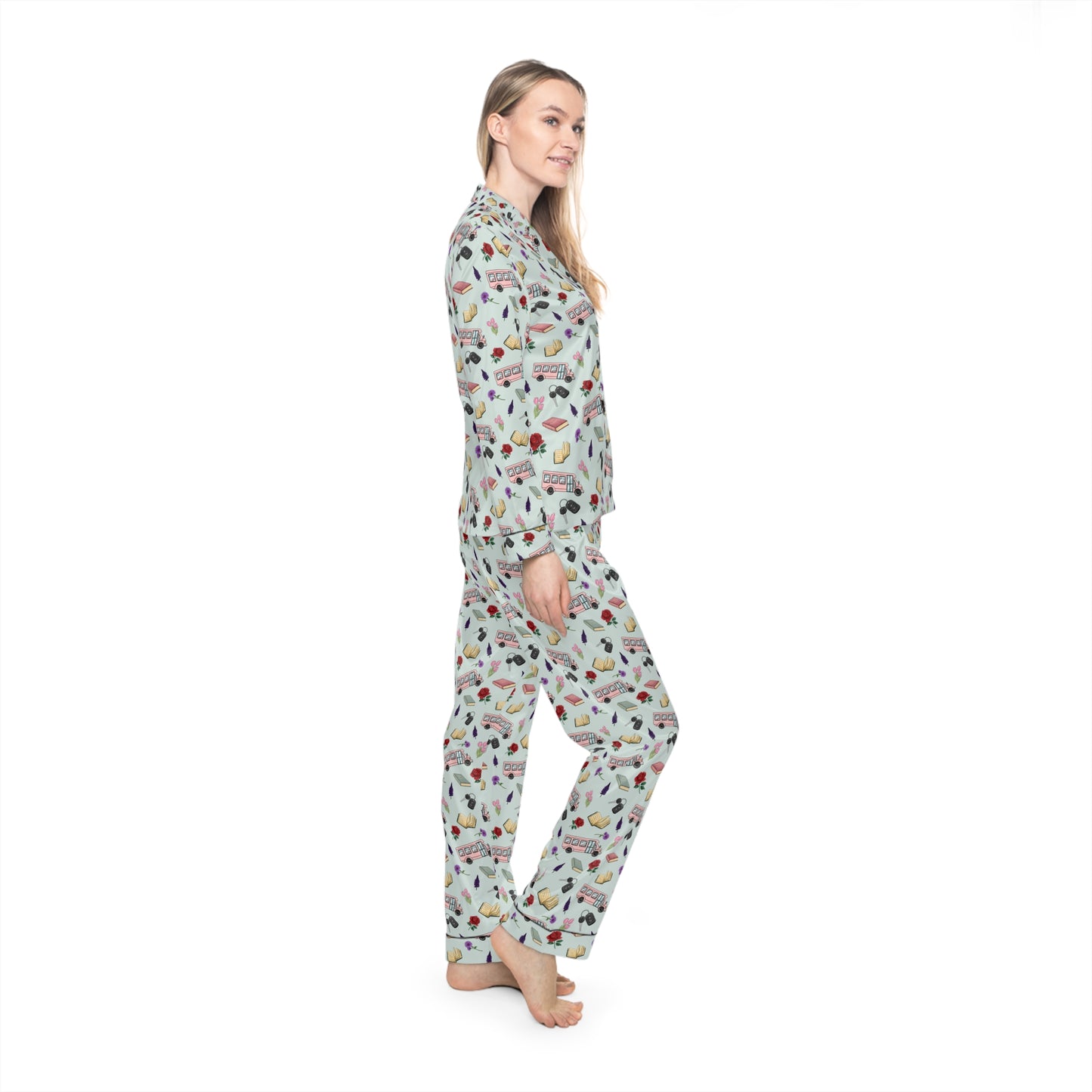 TEB Women's Satin Pajama Set