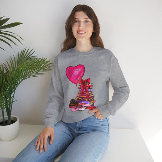 All Booked for Valentine's Crewneck Sweatshirt