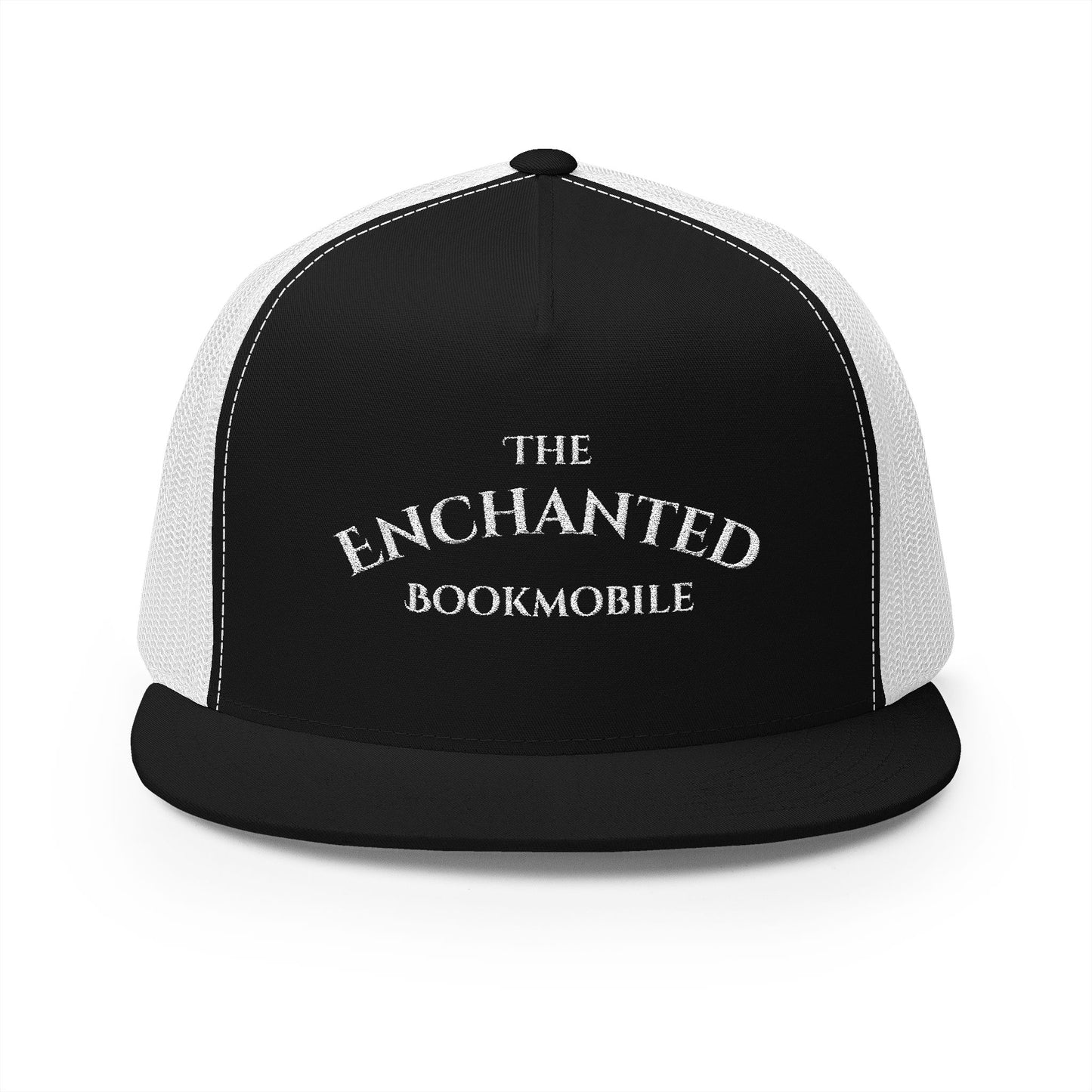 Enchanted Bookmobile Trucker Cap (White Embroidery)