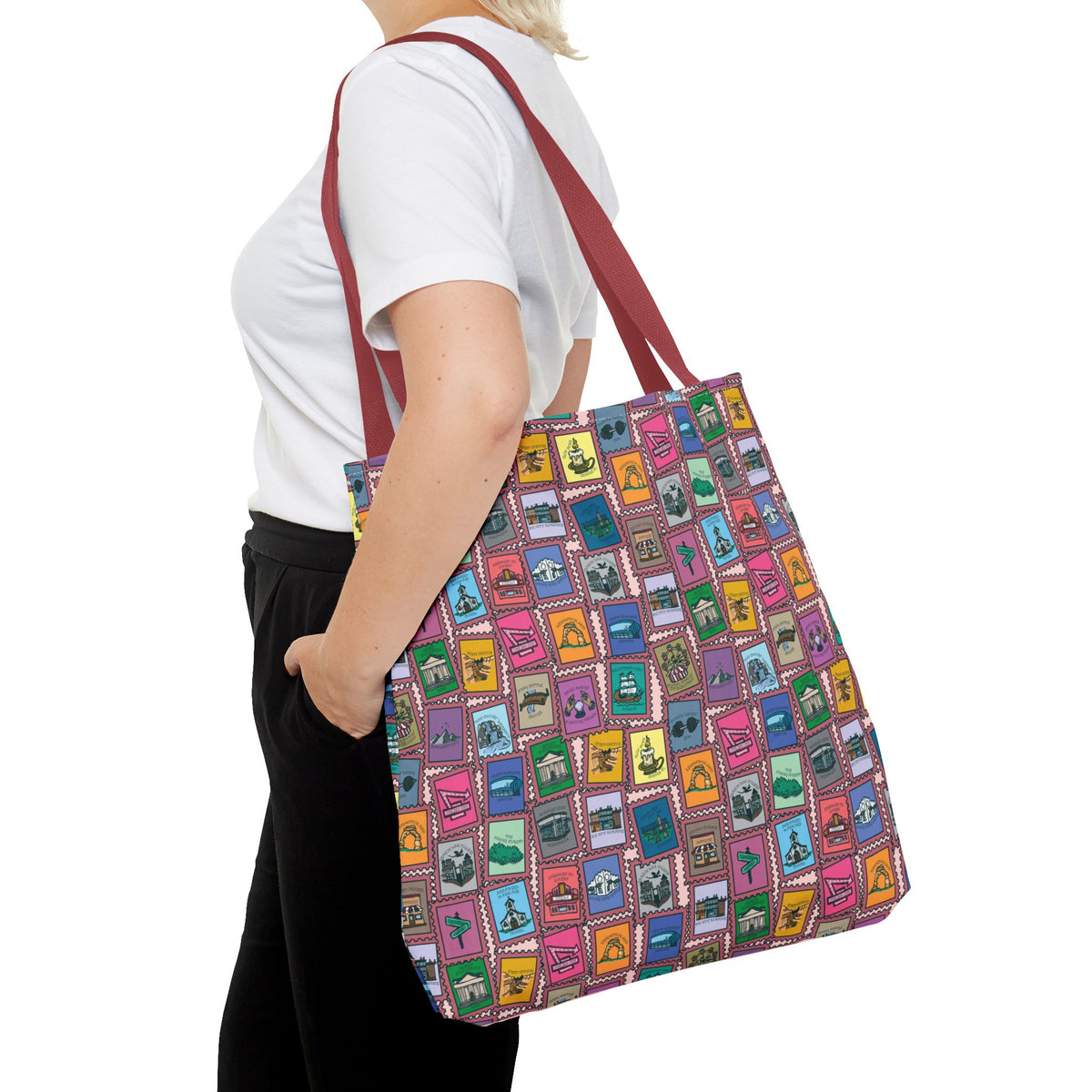 TEB Stamp Pattern Tote Bag