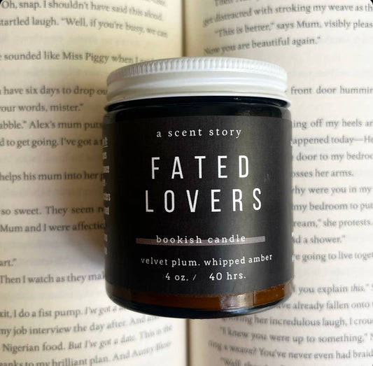A Scent Story Candle Co - Fated Lovers -  Bookish Candle | Book Themed Candle, 4 oz