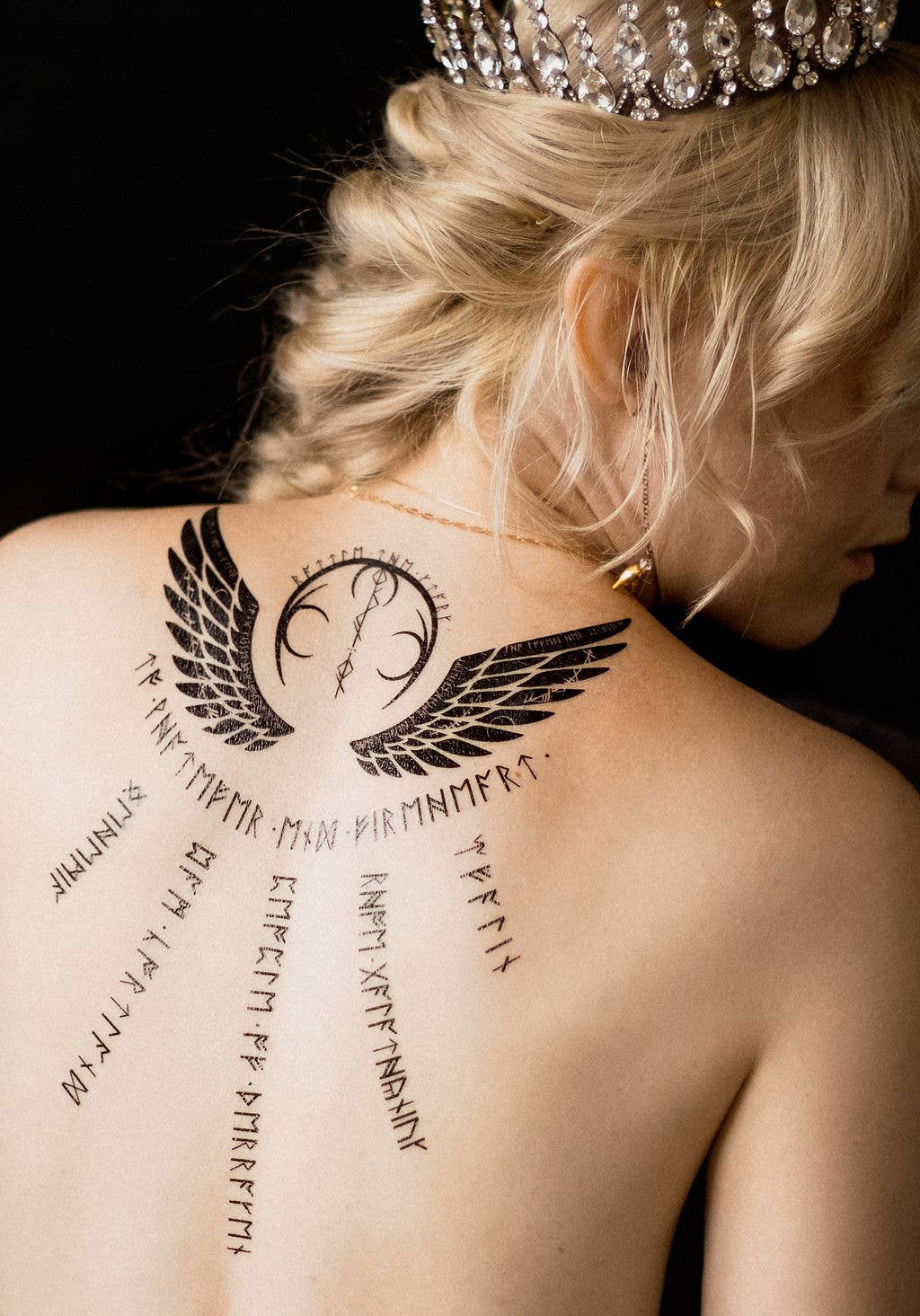 Sparrow and Wilde - Temporary Tattoo Sheet | Throne of Glass | Aelin Back Tattoo