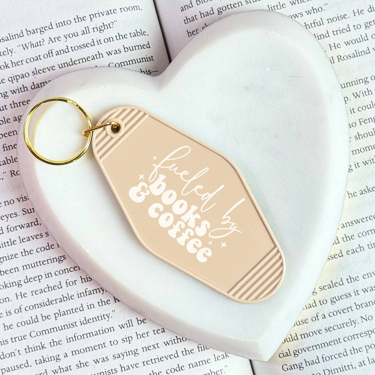 The Swoon Room - Fueled By Books and Coffee Motel Keychain