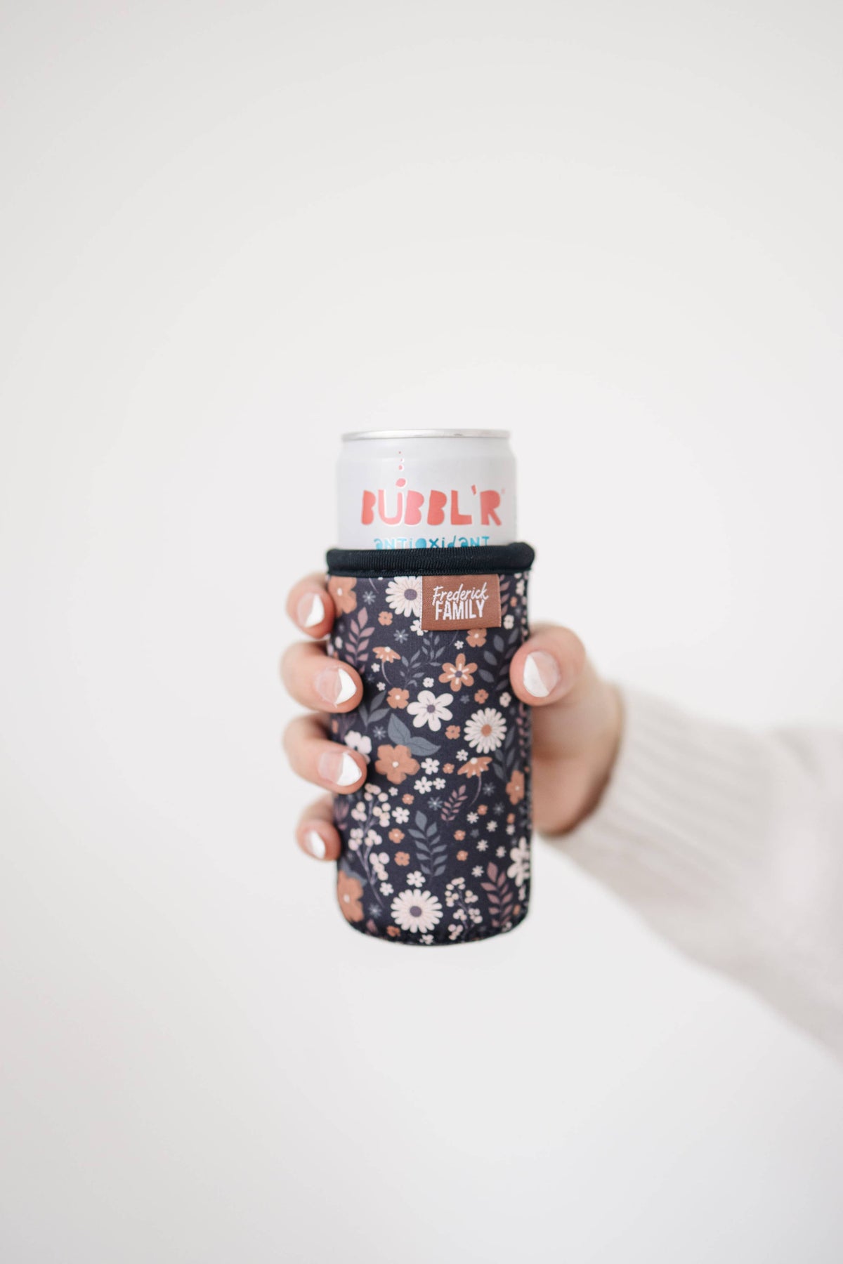 Frederick Family Co. - Slim Can Drink Sleeves- Reusable Neoprene Coolers with Aesthetic Patterns, 12oz Skinny Can Holder for Seltzer Energy Drinks