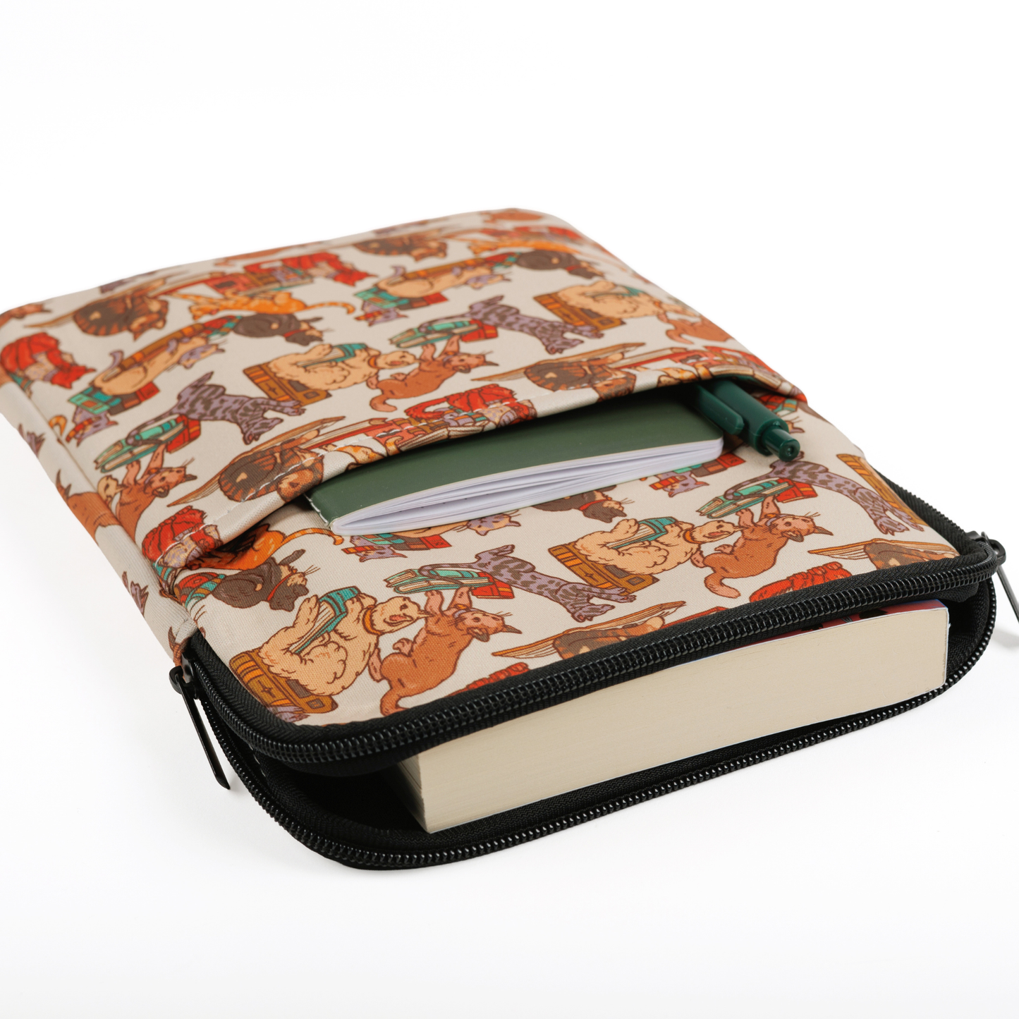 Kingdom of Threads - Bookstore Cats Book Sleeve