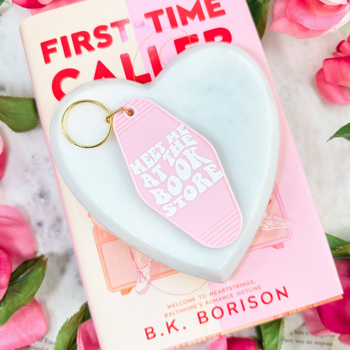 The Swoon Room - Meet Me At the Bookstore Motel Keychain