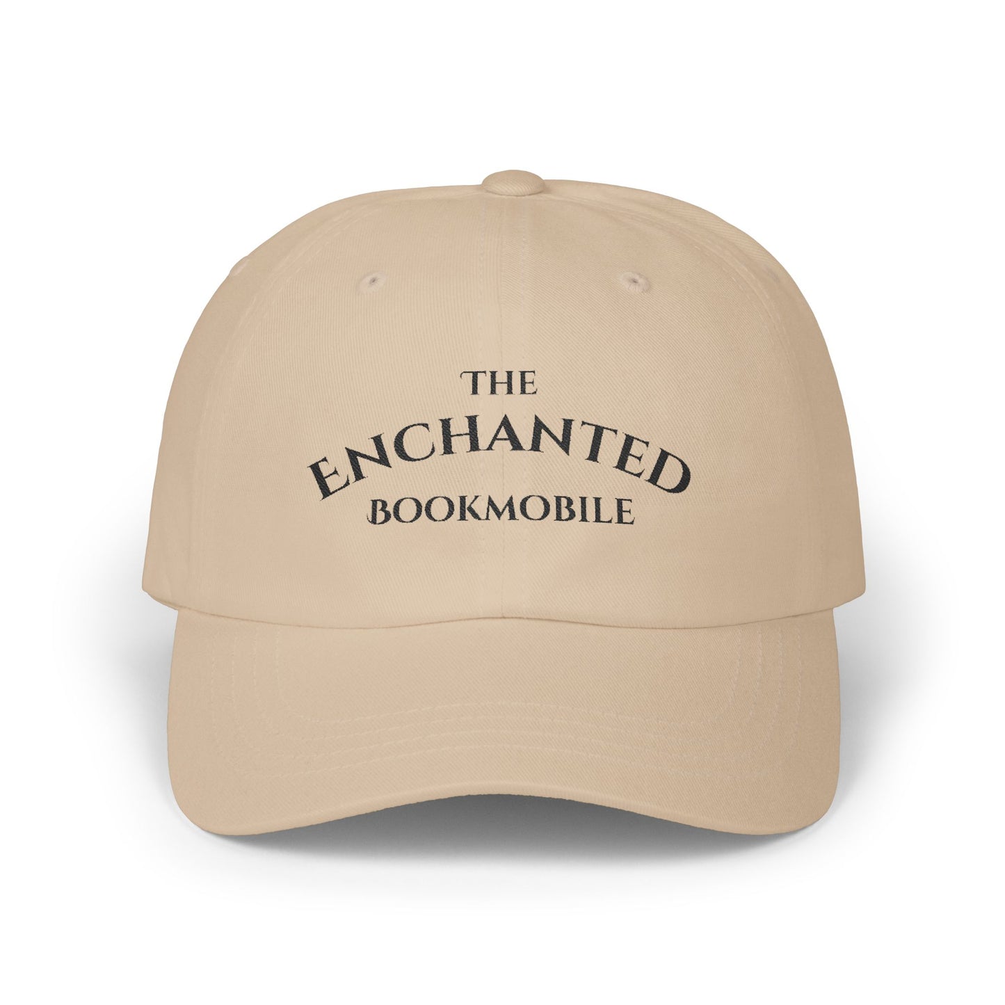Enchanted Bookmobile Embroidered Cap (White, Pink, Stone, Light Blue)