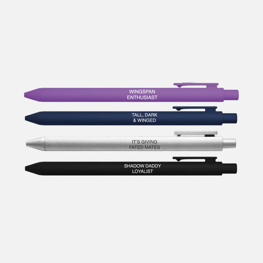 Little Lovelies Studio - Romantasy Bookish Pen Set - Fantasy Romance Pen Set