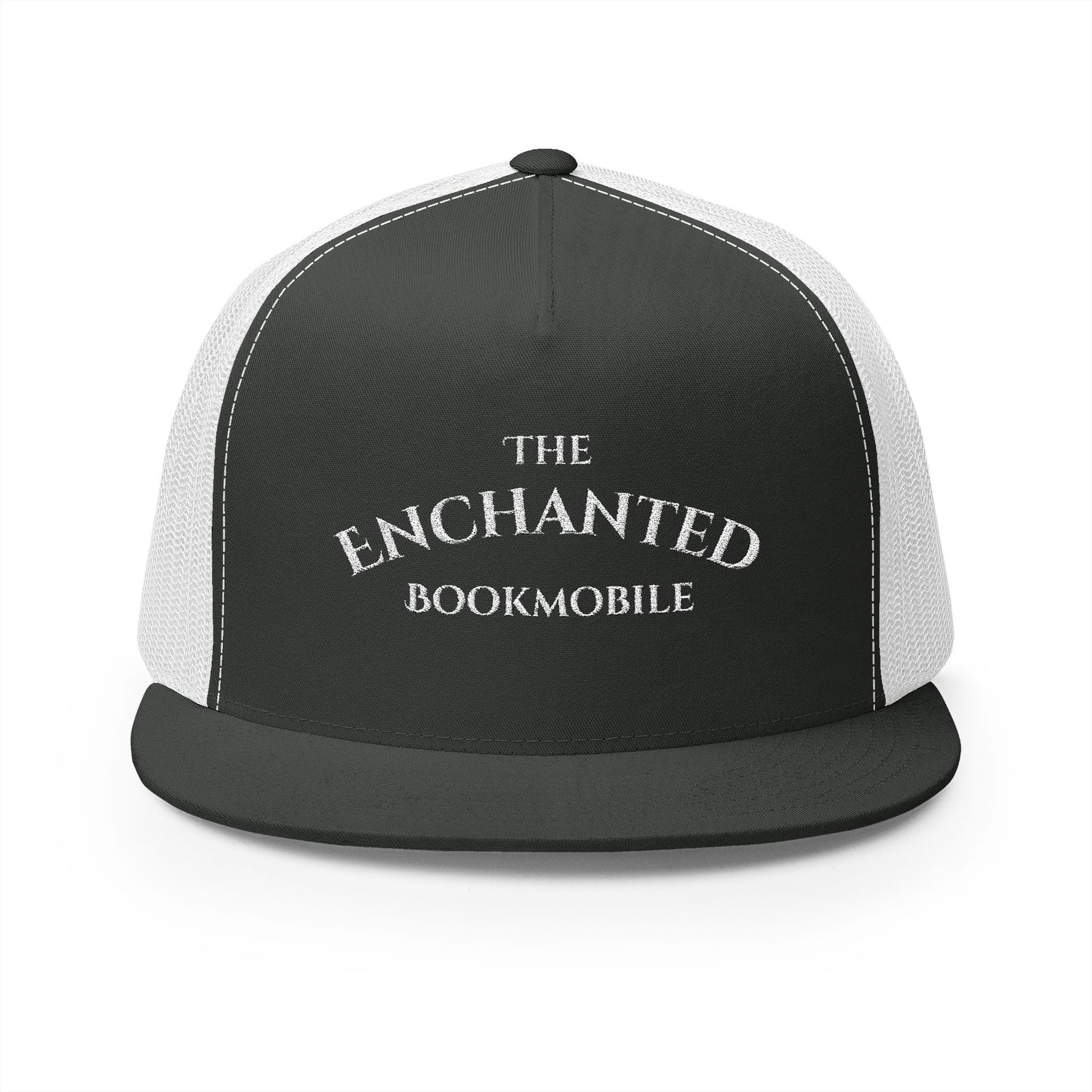 Enchanted Bookmobile Trucker Cap (White Embroidery)