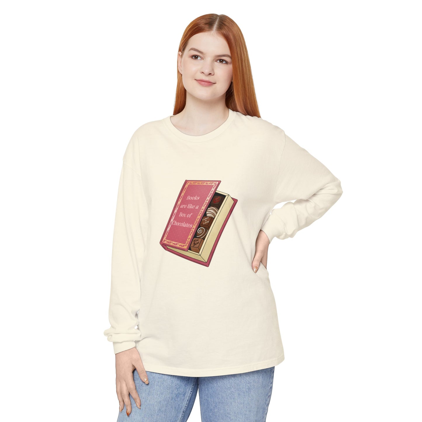 Books are like a box of chocolates Long Sleeve Tee