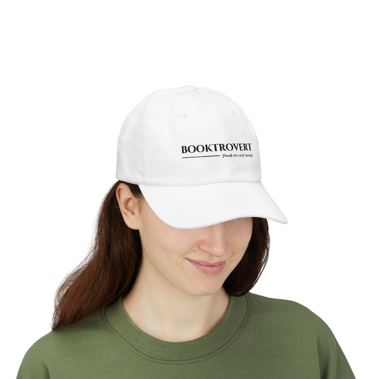 Booktrovert Embroidered Cap (White, Pink, Stone, Light Blue)