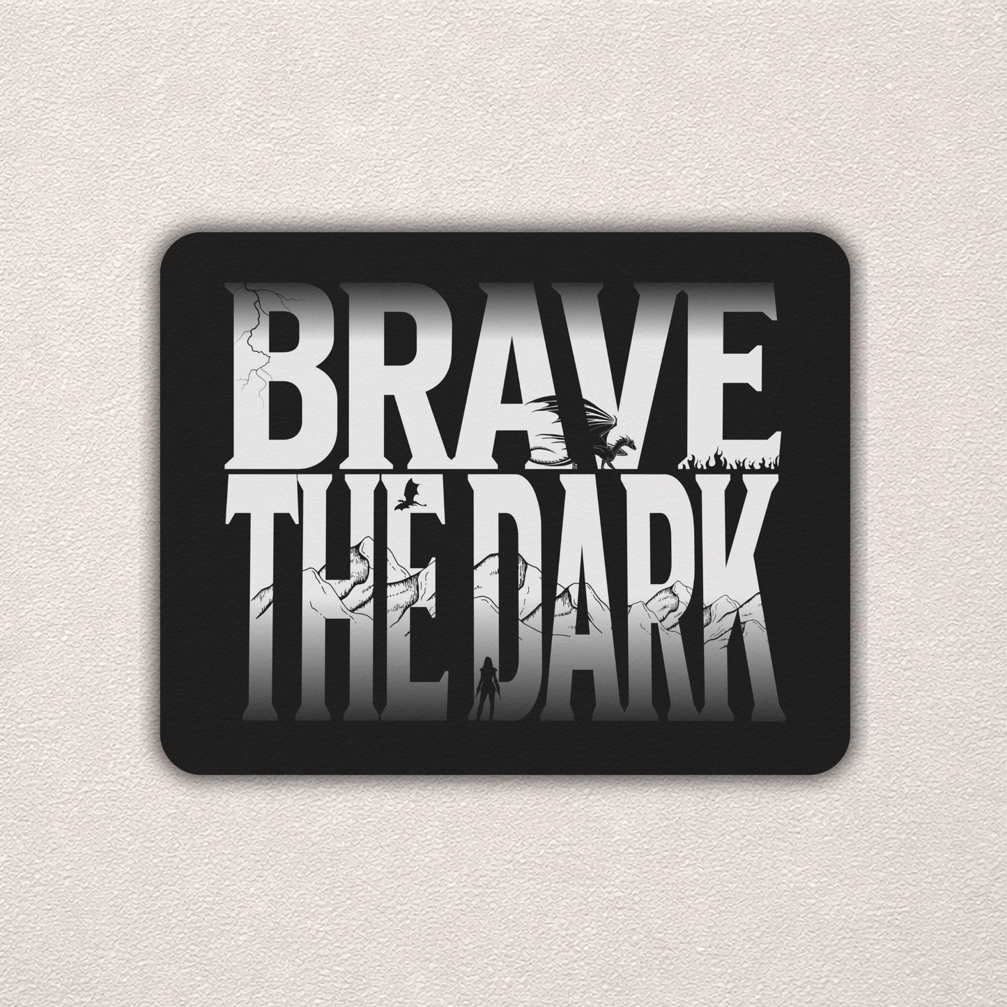Brave the Dark | Fourth Wing Sticker