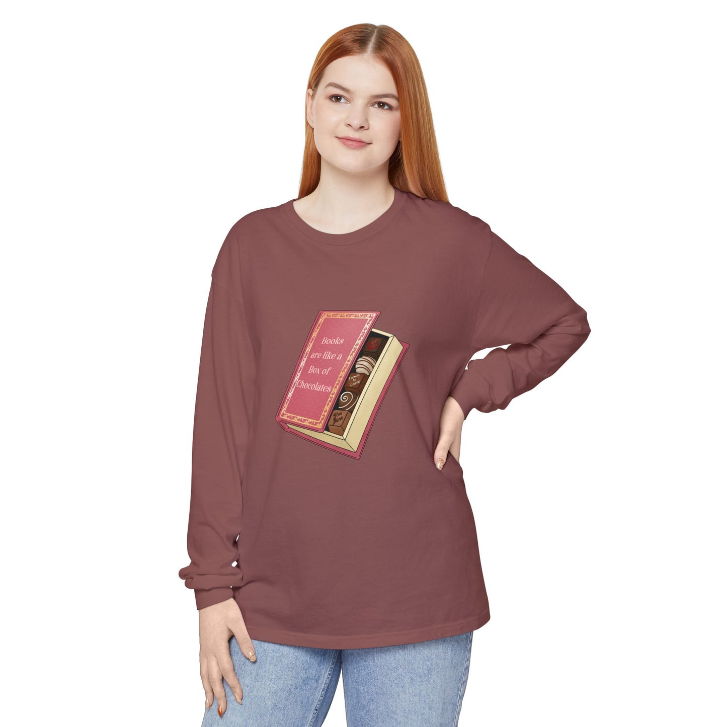 Books are like a box of chocolates Long Sleeve Tee