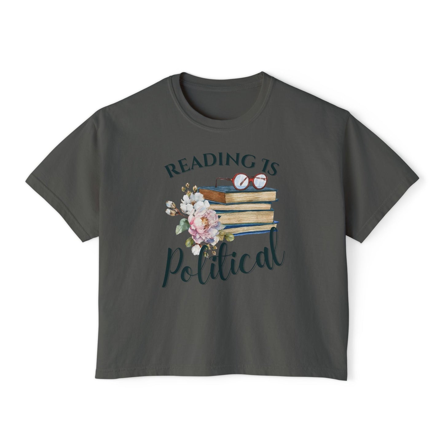 Reading is political Women's Crop Top