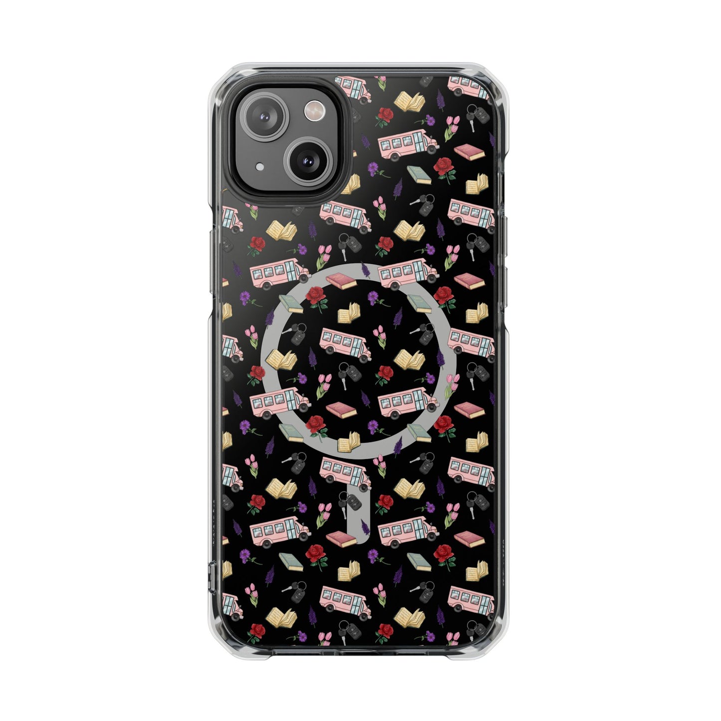 The Enchanted Bookmobile Doodle MagSafe Clear Impact Phone Case