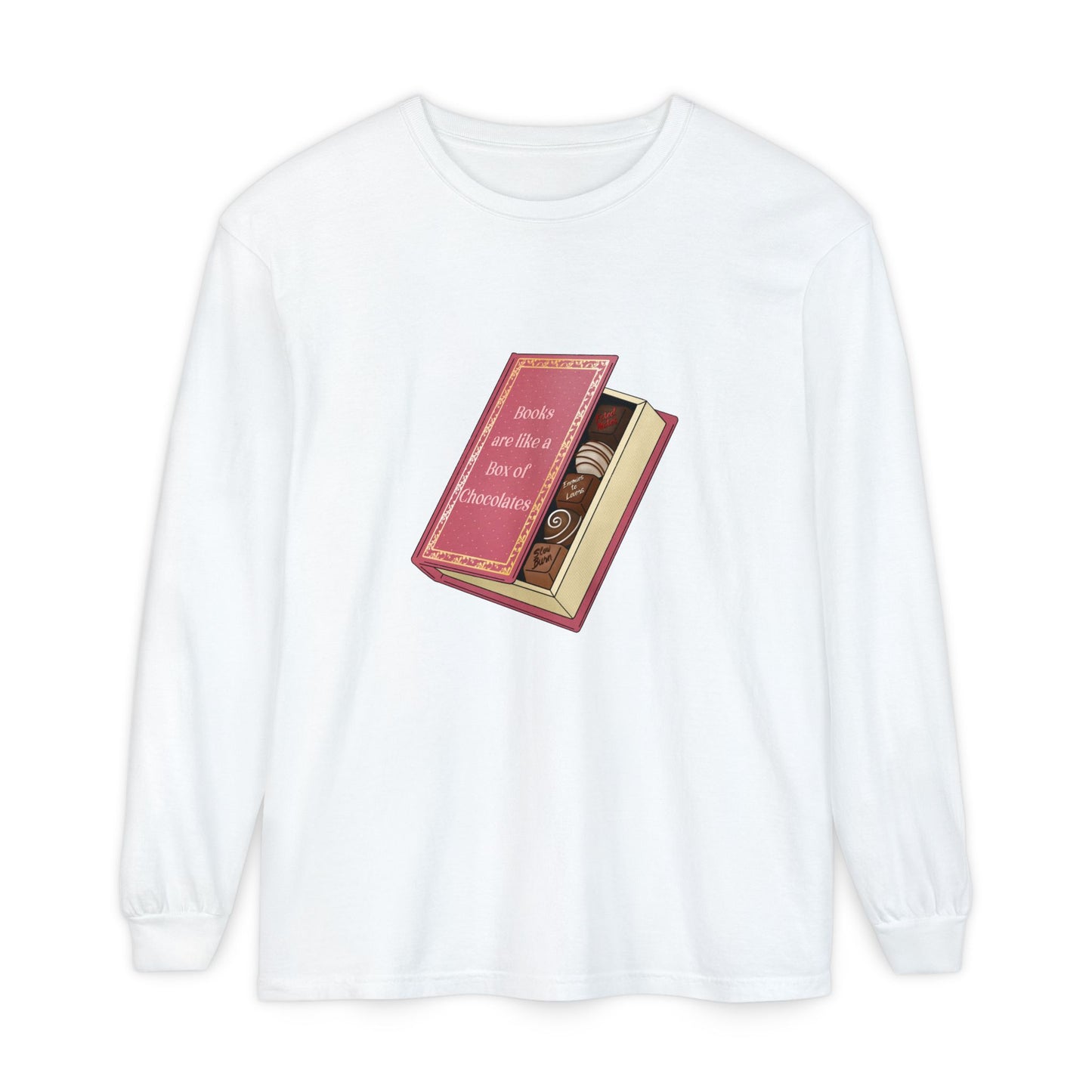 Books are like a box of chocolates Long Sleeve Tee