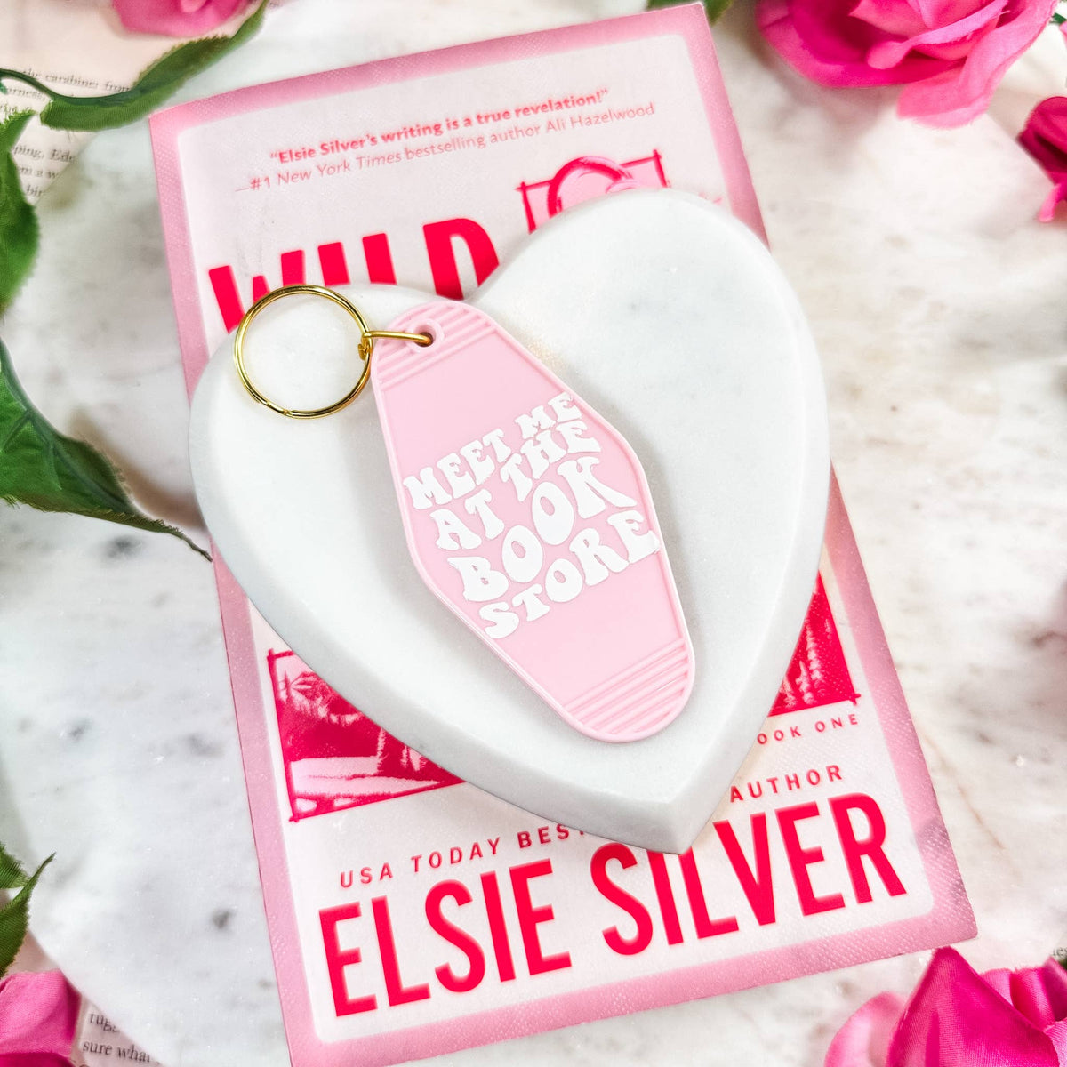 The Swoon Room - Meet Me At the Bookstore Motel Keychain