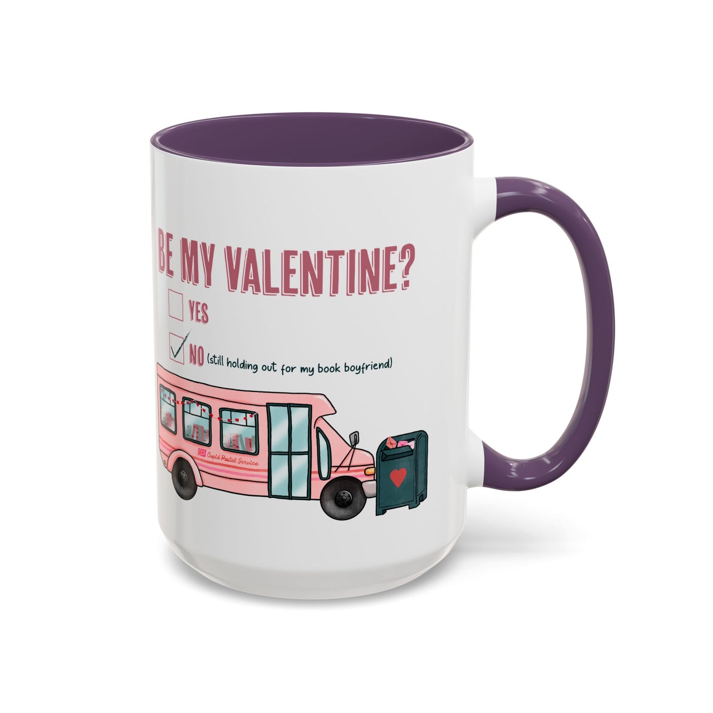 Be my Valentine Pink Bus Coffee Mug