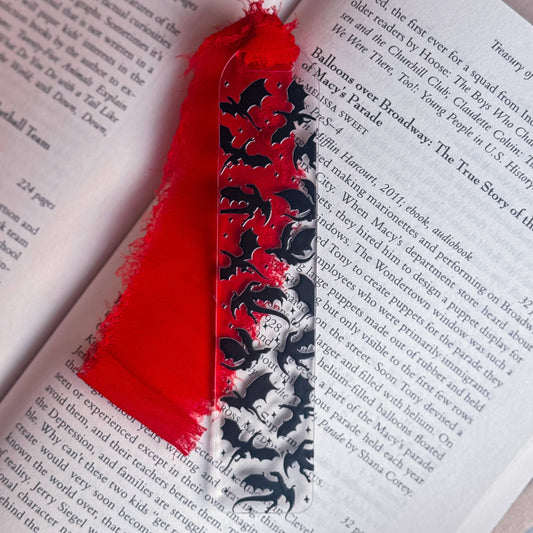 Dragon Rider Acrylic Bookmark – Bookish Valentine Gift