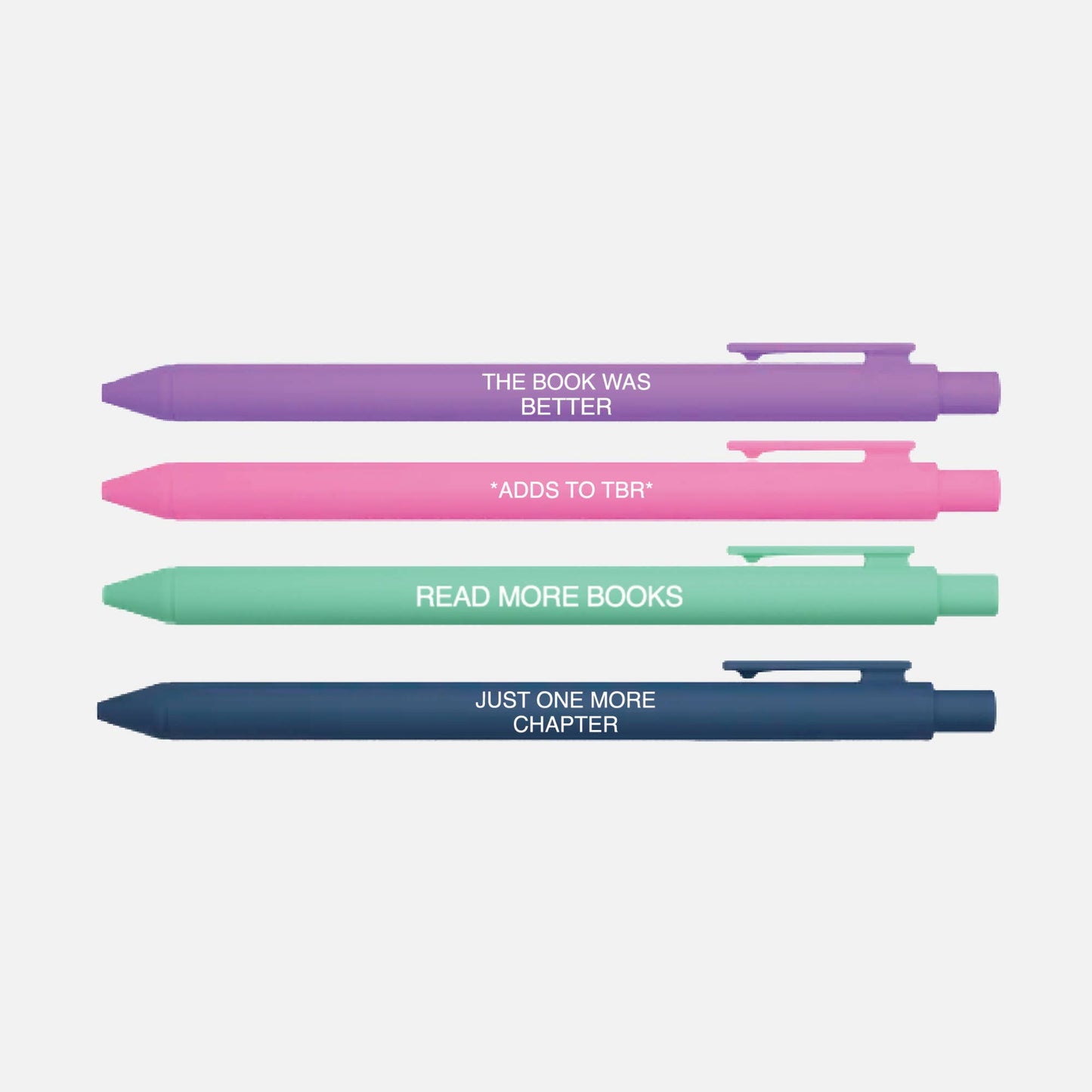 Little Lovelies Studio - The Book Was Better Pen Set | Funny Bookish Gift