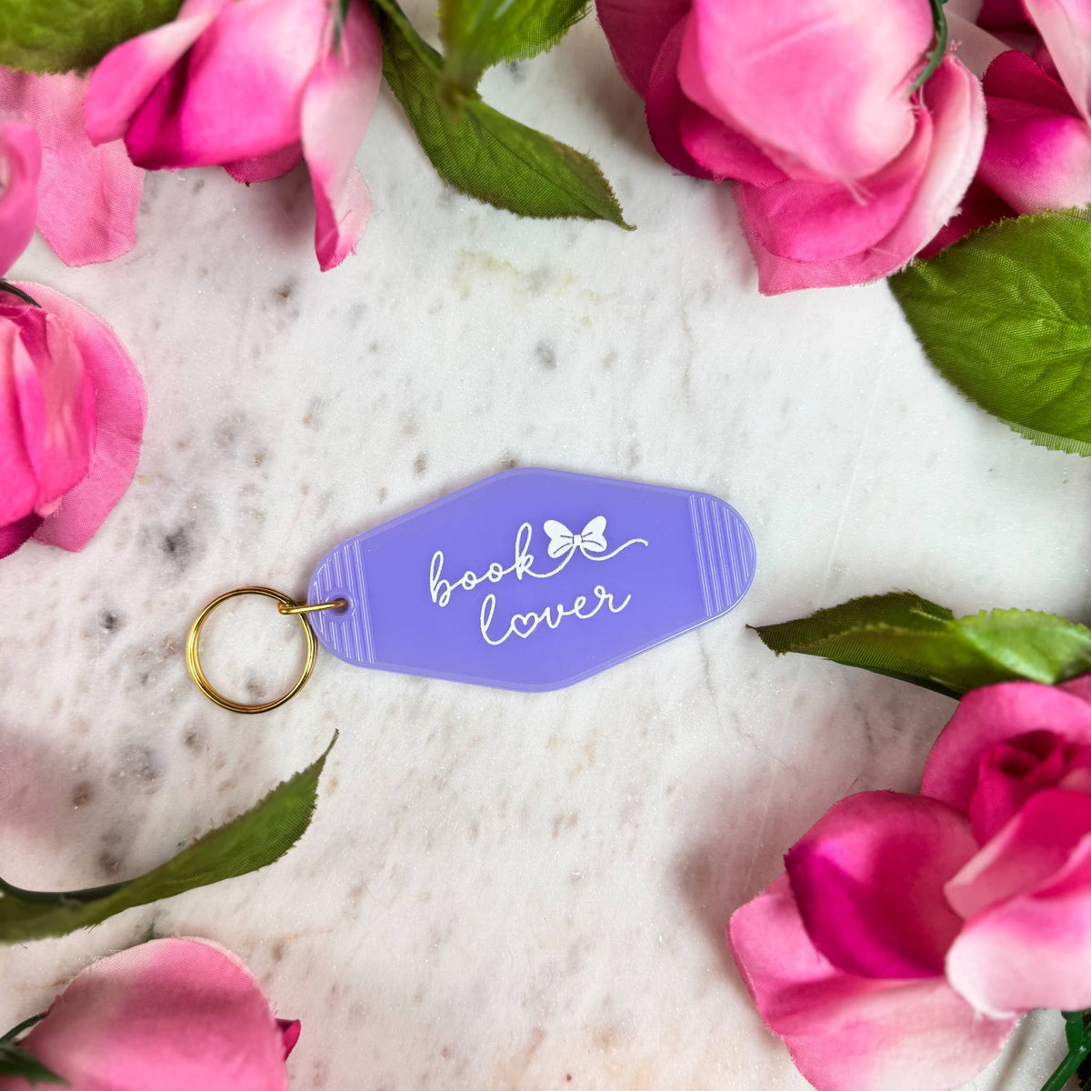 The Swoon Room - Book Lover Retro Motel Keychain