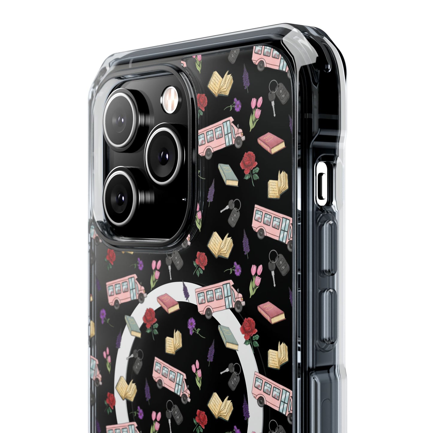 The Enchanted Bookmobile Doodle MagSafe Clear Impact Phone Case