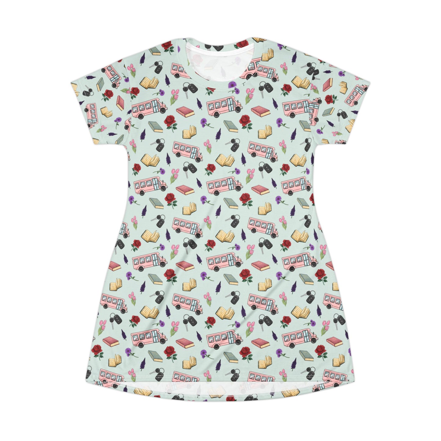 TEB Doodle All-Over Print T‑Shirt Dress