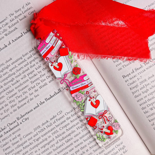 Dark Romance Acrylic Bookmark - Book Store Valentine's Gift