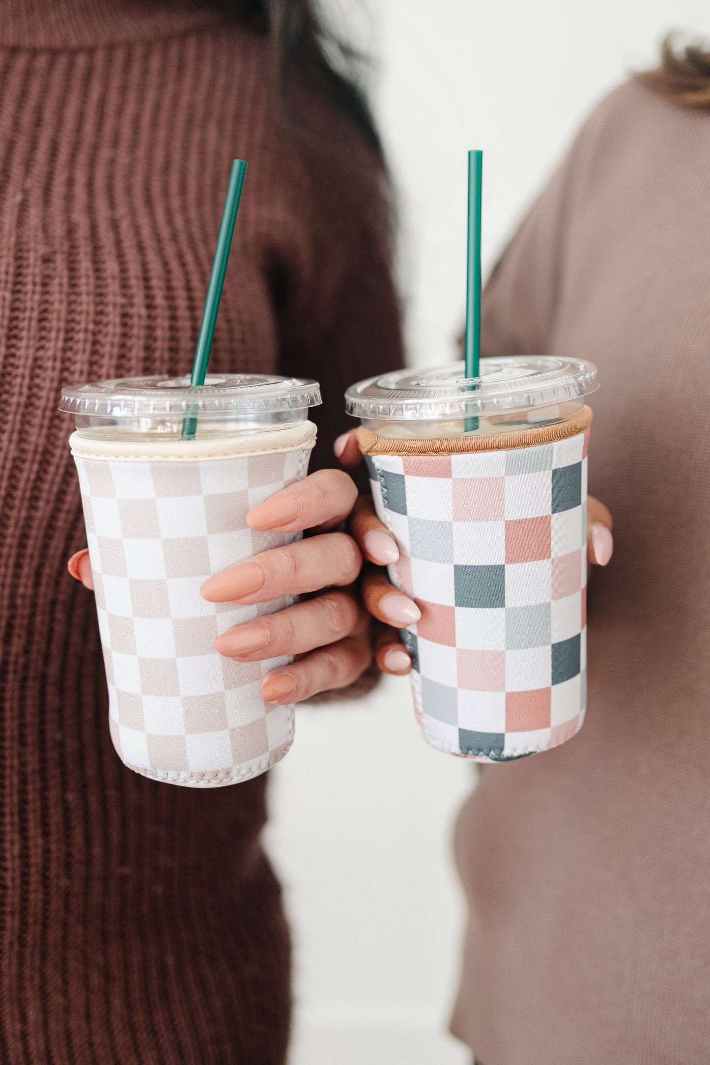 Frederick Family Co. - Reusable Iced Coffee Sleeve, Cute Cup Holder Drink Sleeve, Coffee Lover Gift, Cold Drink Sleeve for Iced Coffee Cups