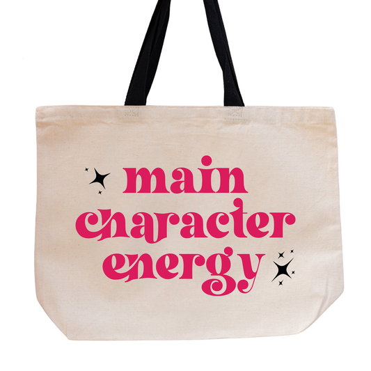 SHEWOLF Designs - Tote: Main Character Energy — Cute Bookish Bag for Women