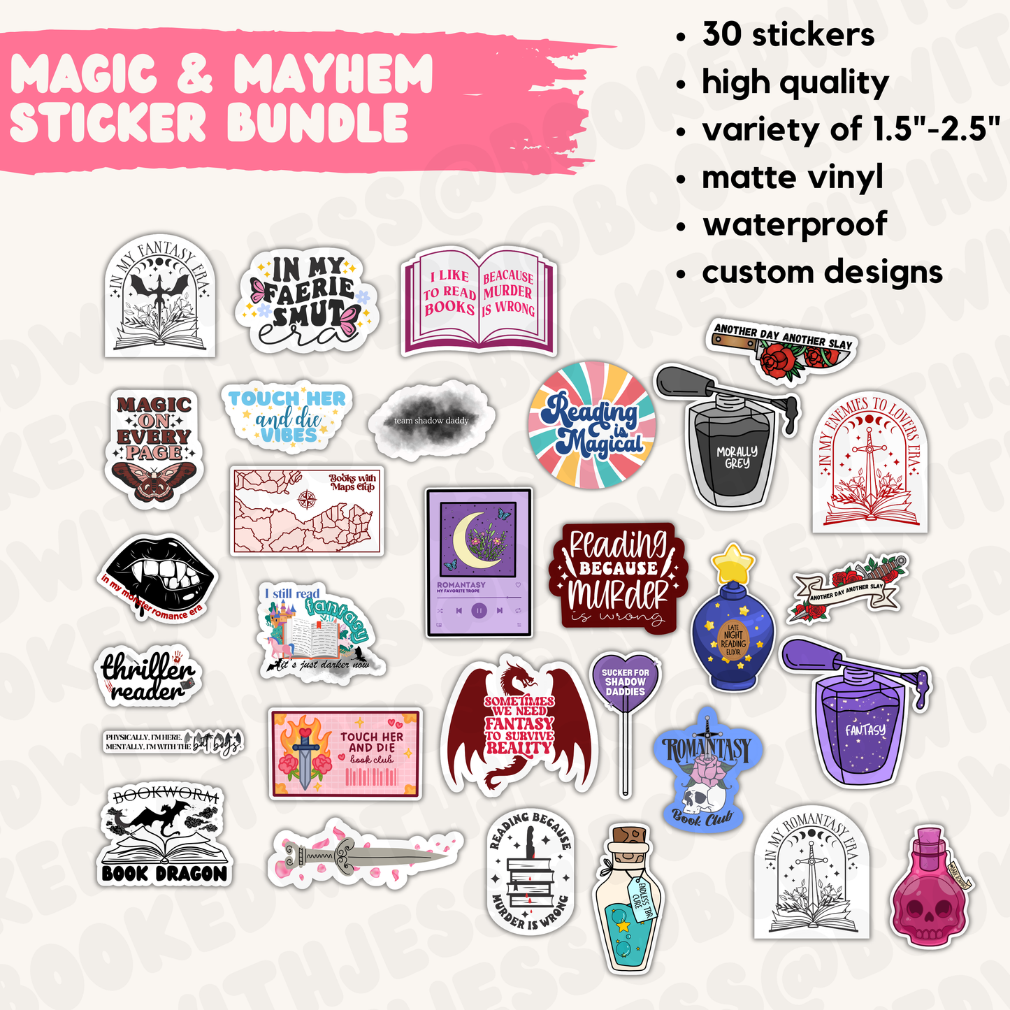 Bookish Sticker Pack