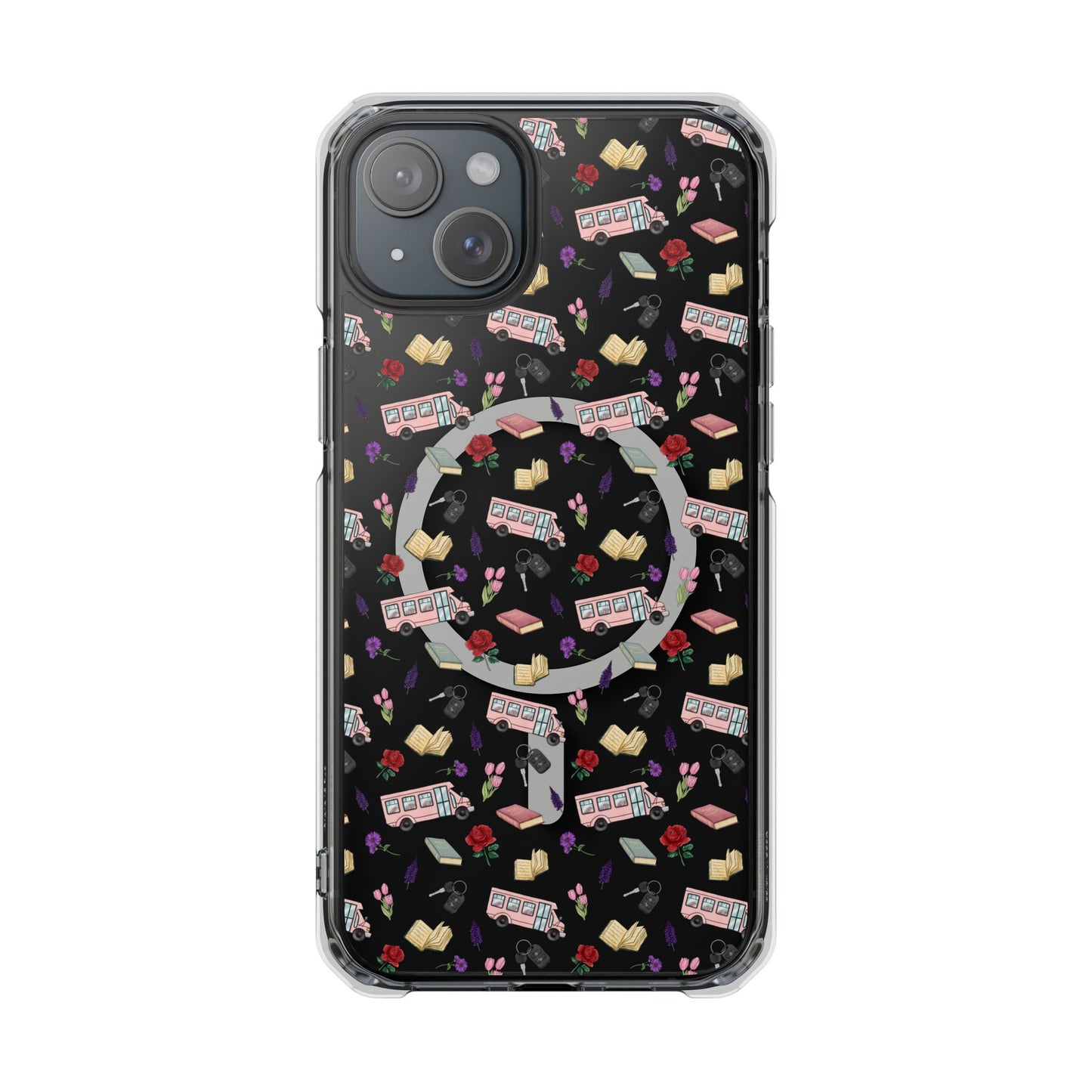 The Enchanted Bookmobile Doodle MagSafe Clear Impact Phone Case