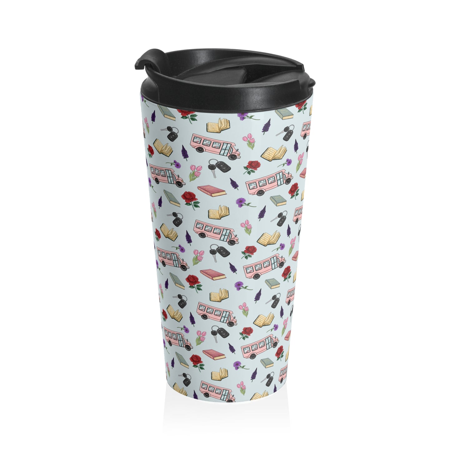 The Enchanted Bookmobile Doodle Travel Mug