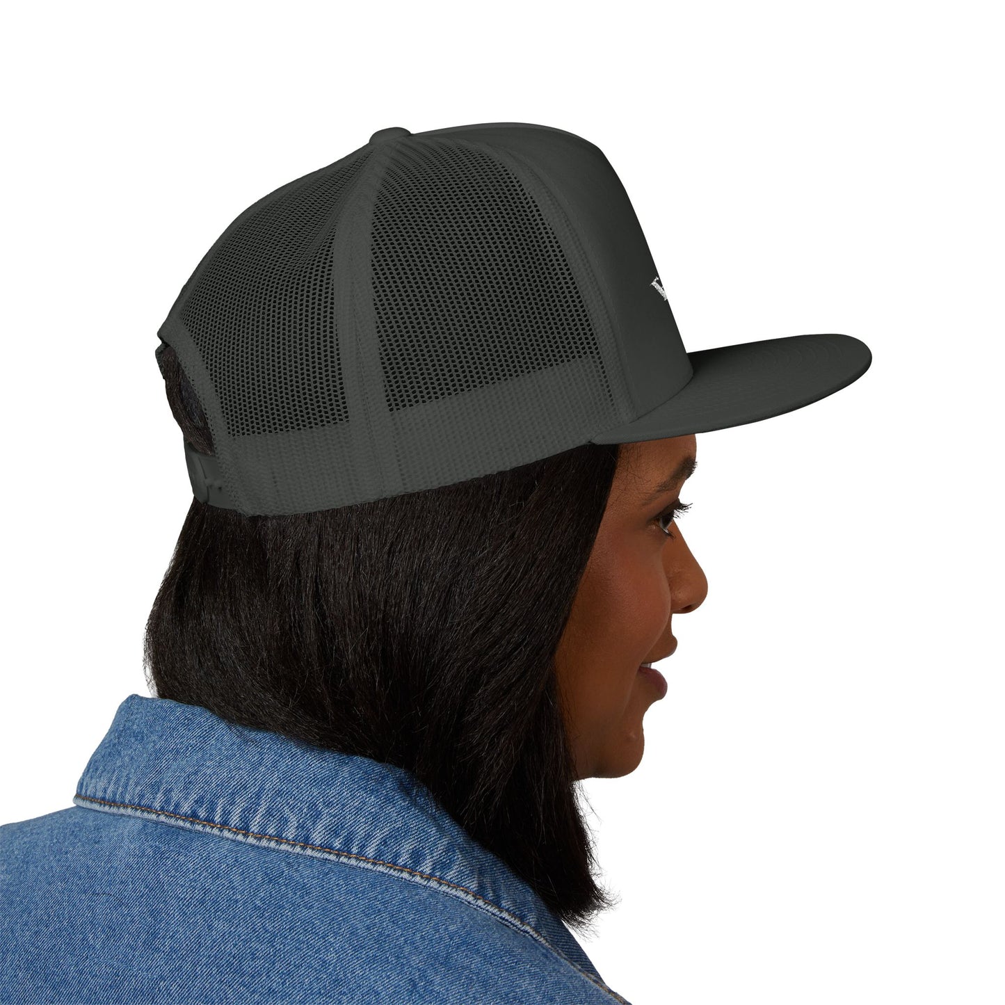 Enchanted Bookmobile Trucker Cap (White Embroidery)