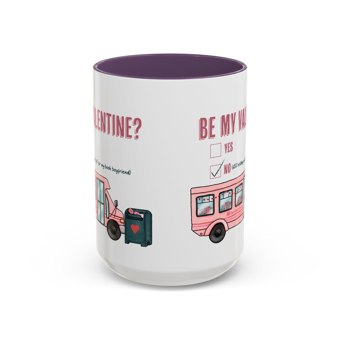 Be my Valentine Pink Bus Coffee Mug