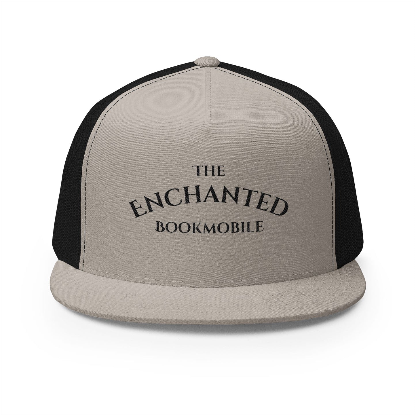Enchanted Bookmobile Trucker Cap (Black Embroidery)
