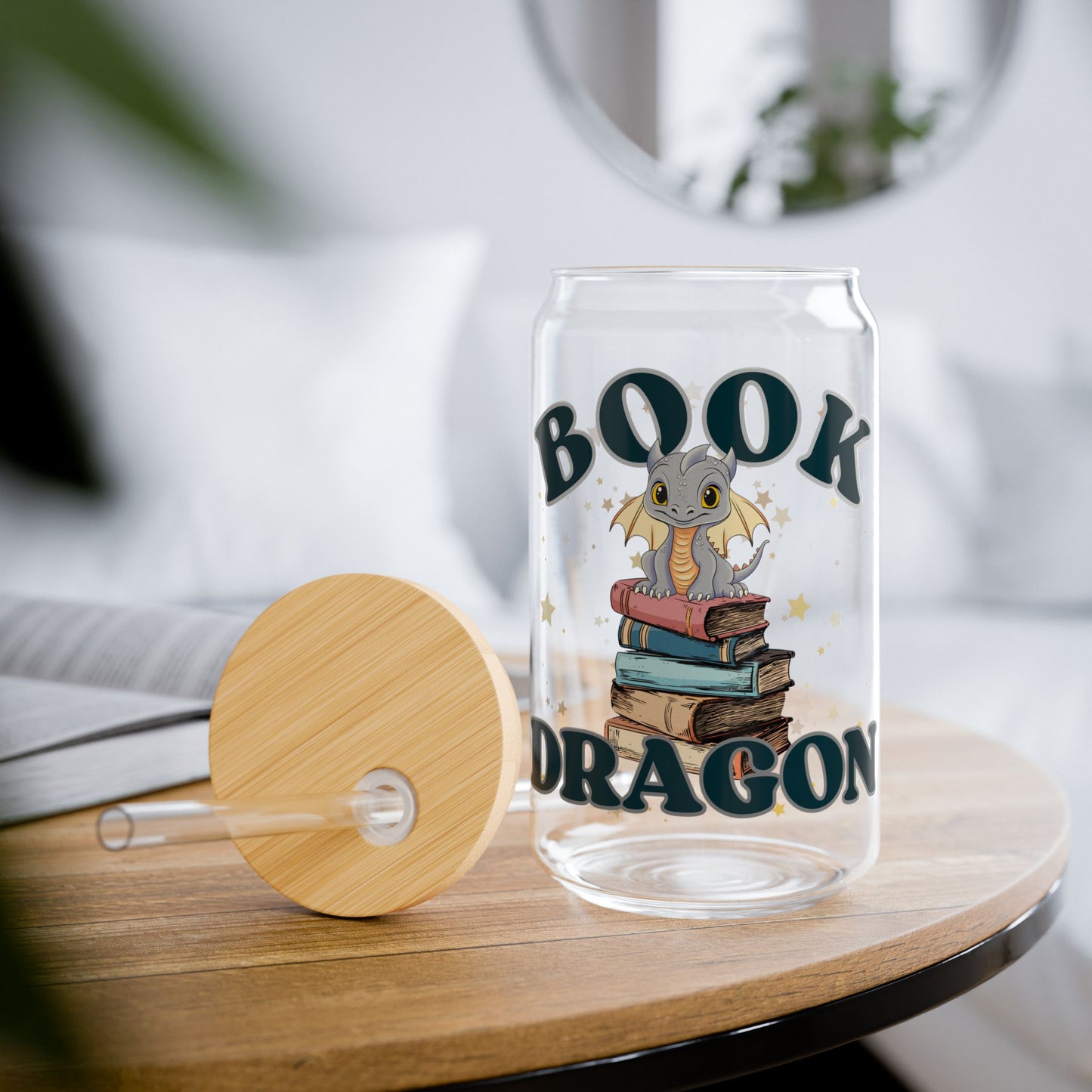 Book Dragon Sipper Glass