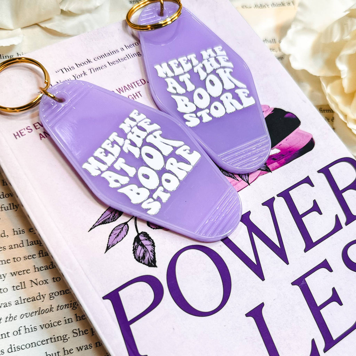 The Swoon Room - Meet Me At the Bookstore Motel Keychain