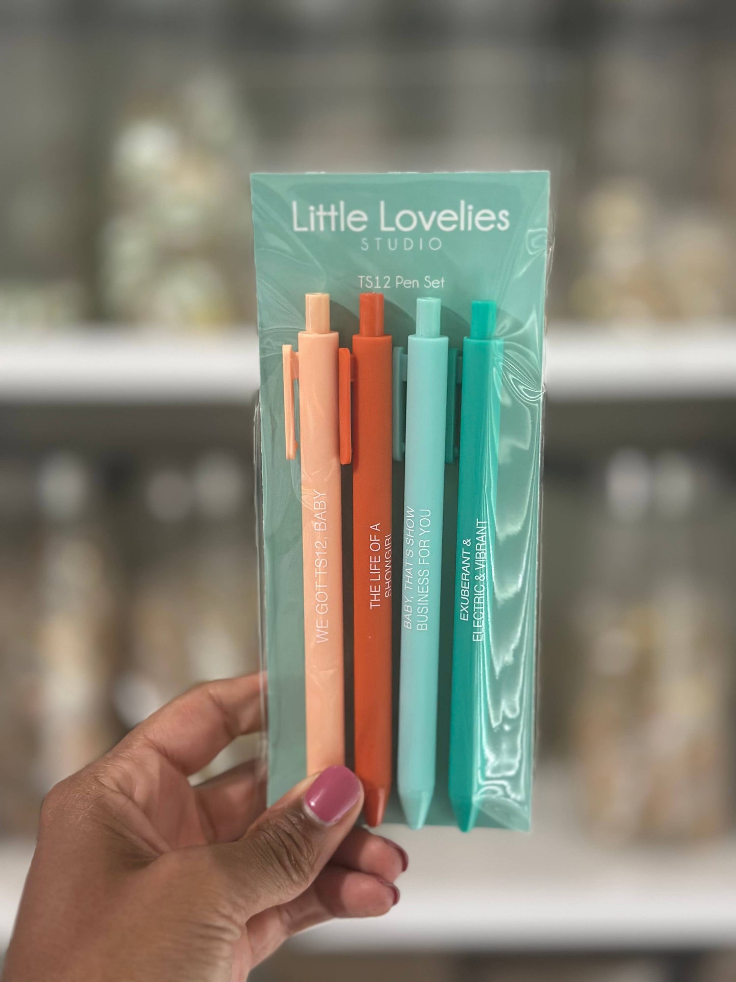 Little Lovelies Studio - TS12 Pen Set – The Life of A Showgirl-Inspired Pens, 4-Pack